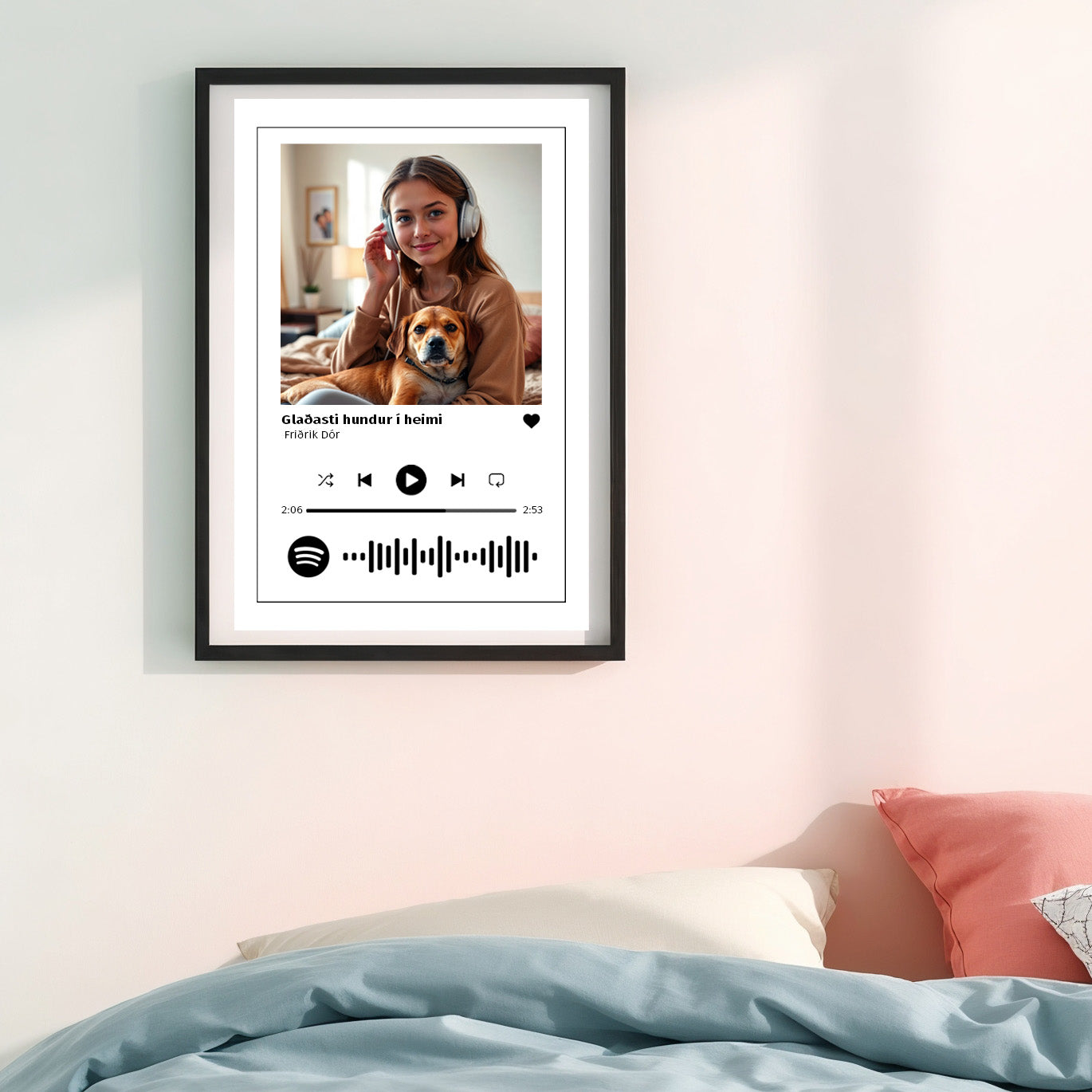Myndir með Spotify kóða - JPG
