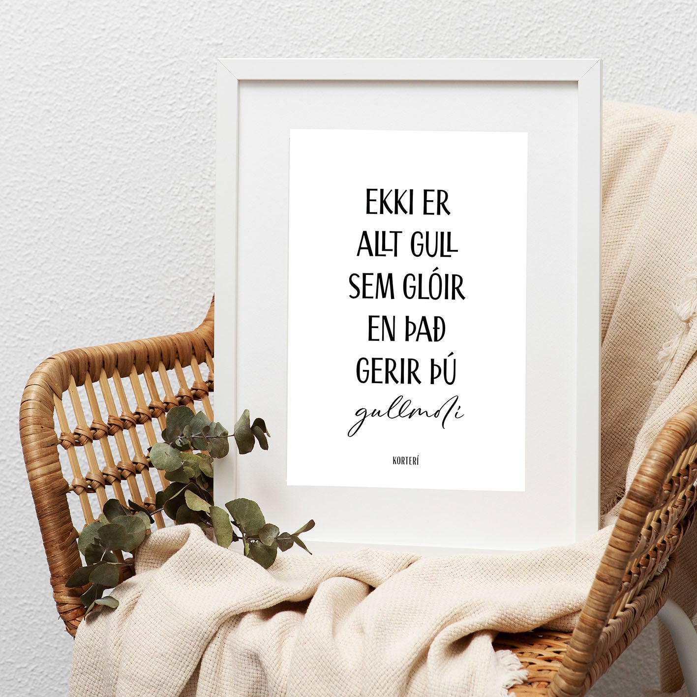 Orðin mín - Prent - Gullmoli