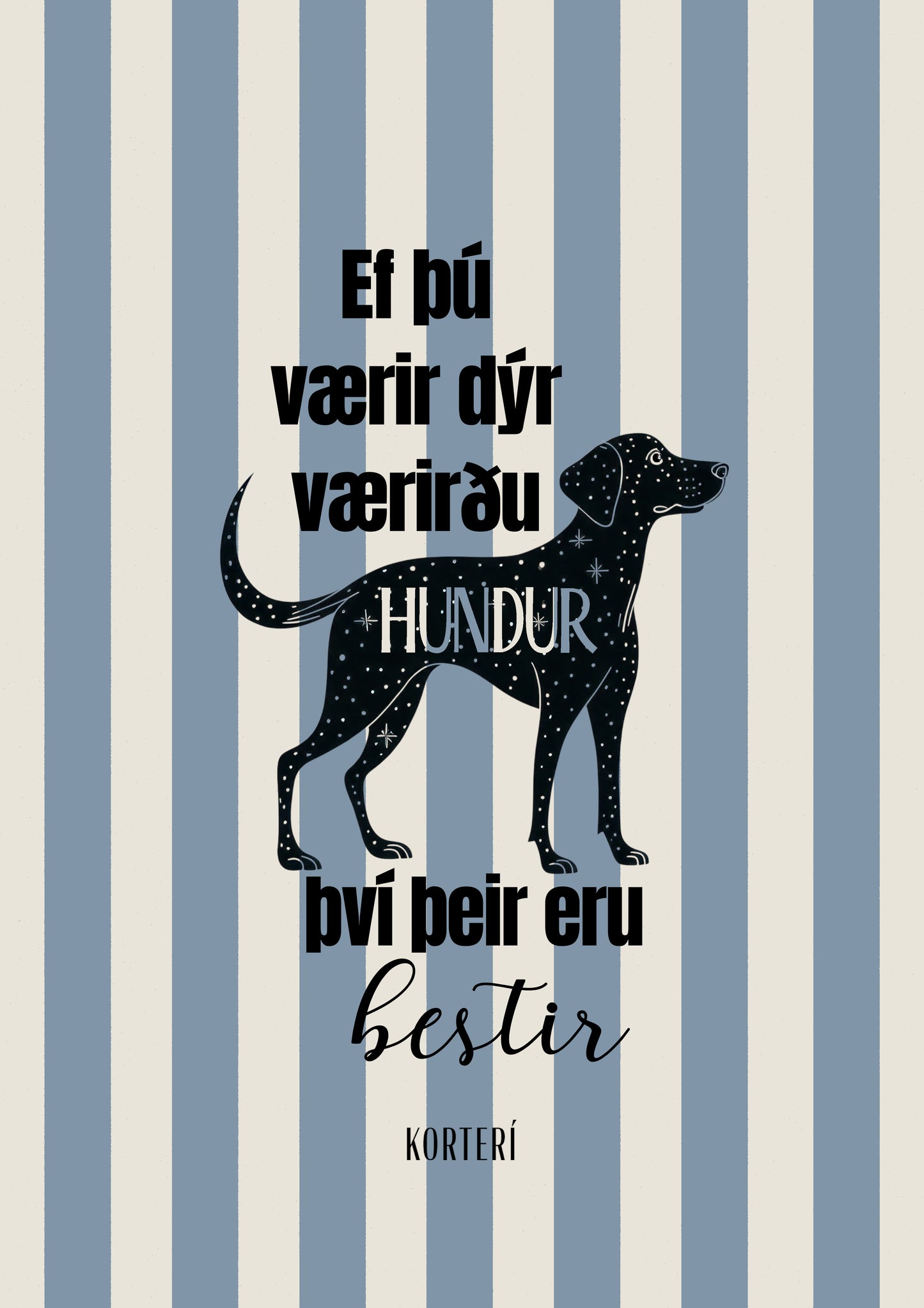 Prent - Hundur