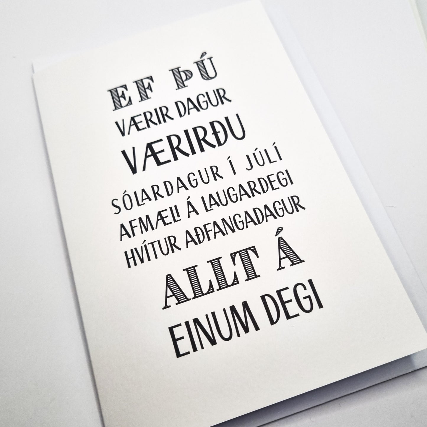 Orðin mín - Kort - Besti dagurinn