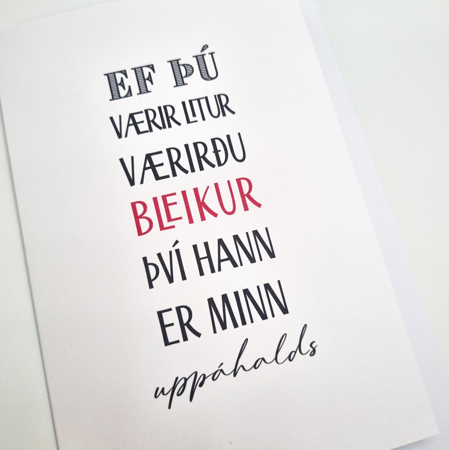 Orðin mín - Kort - Bleikur