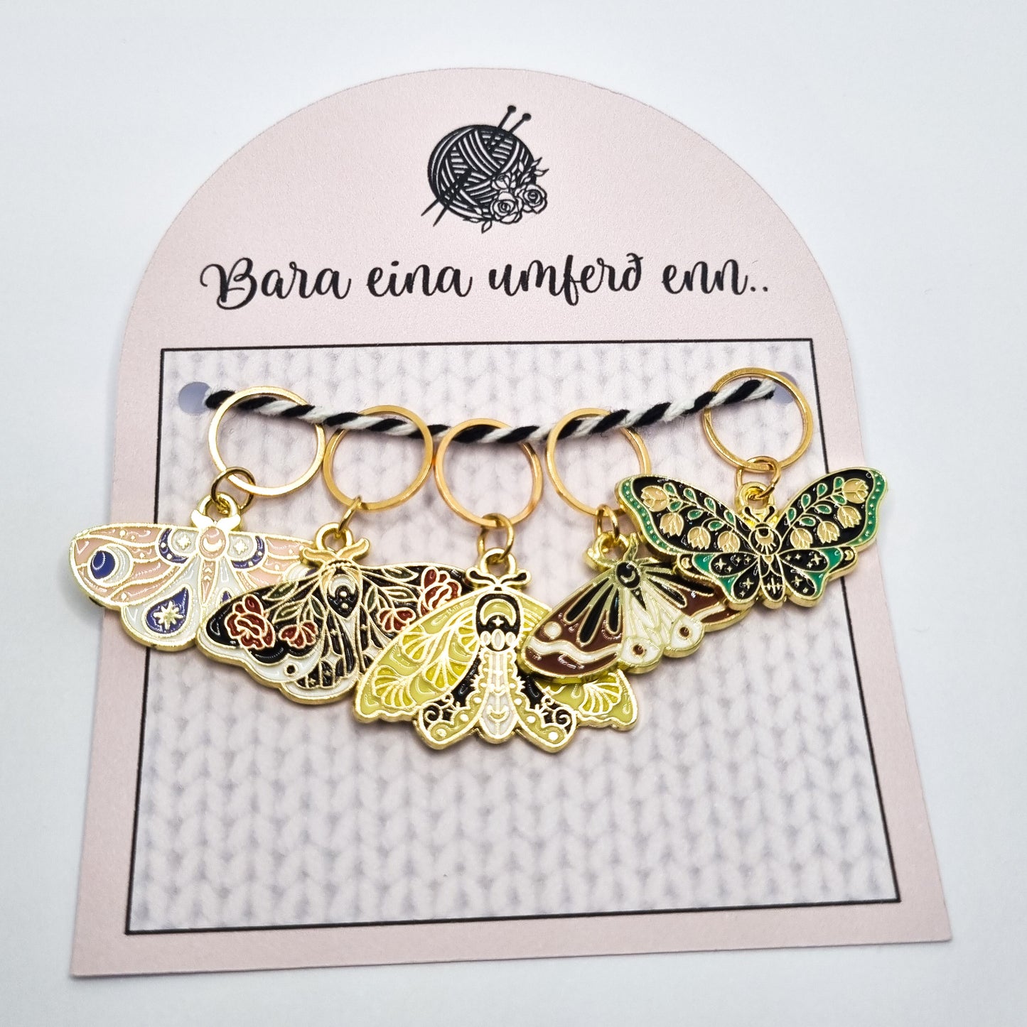 Prjónamerki - Fiðrildi