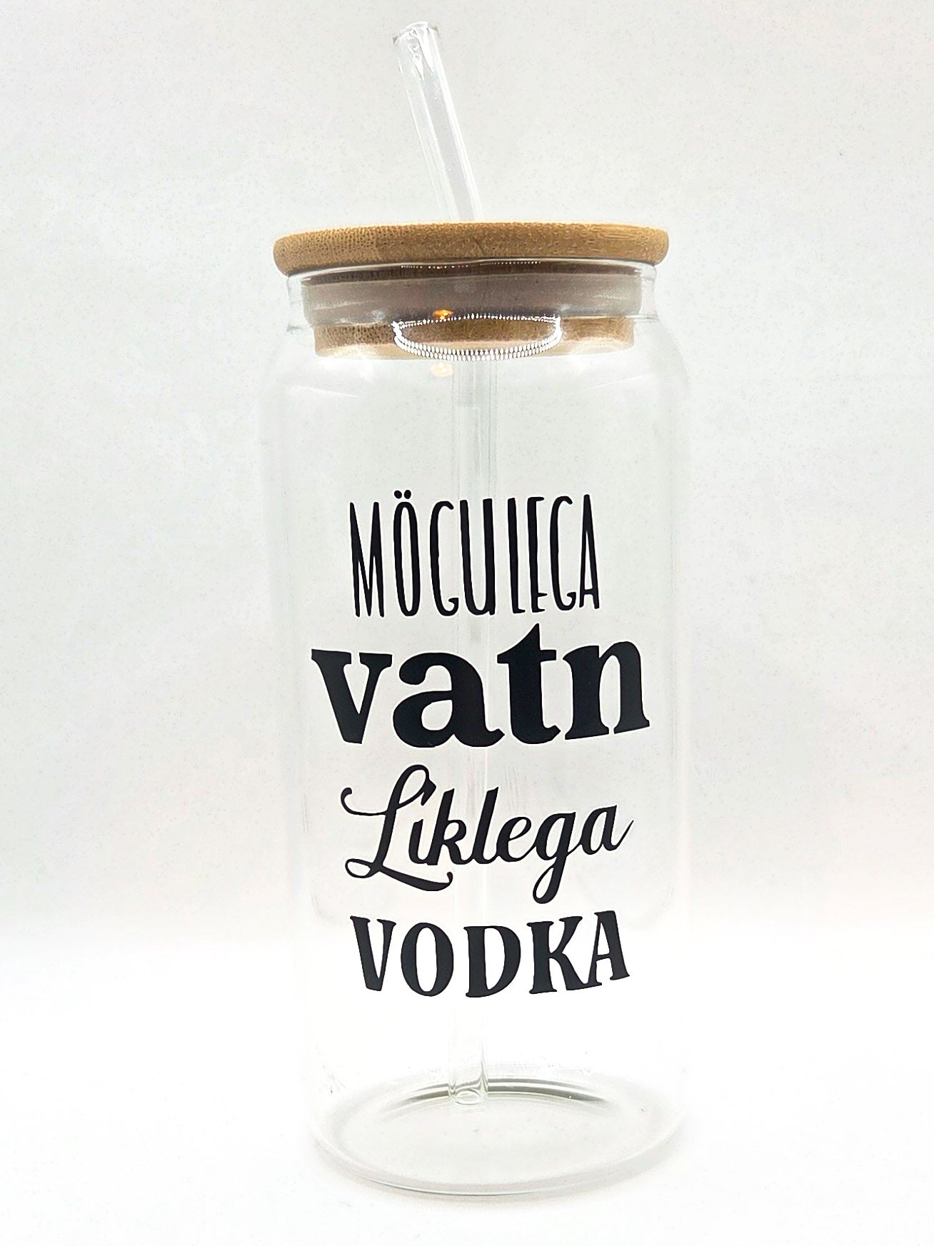 Glas með Vinylmiða (Val)