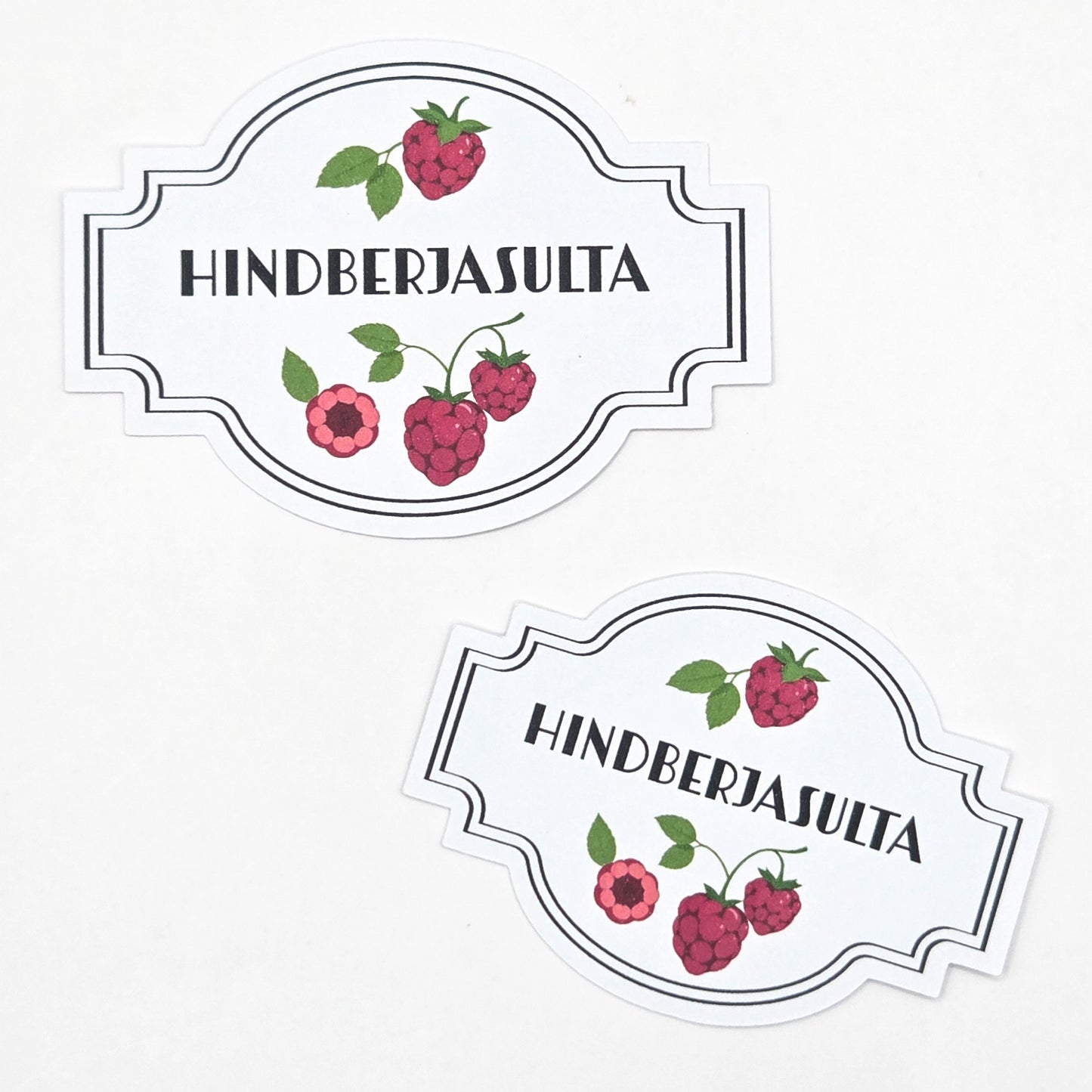 Hindberjasulta - Límmiðar