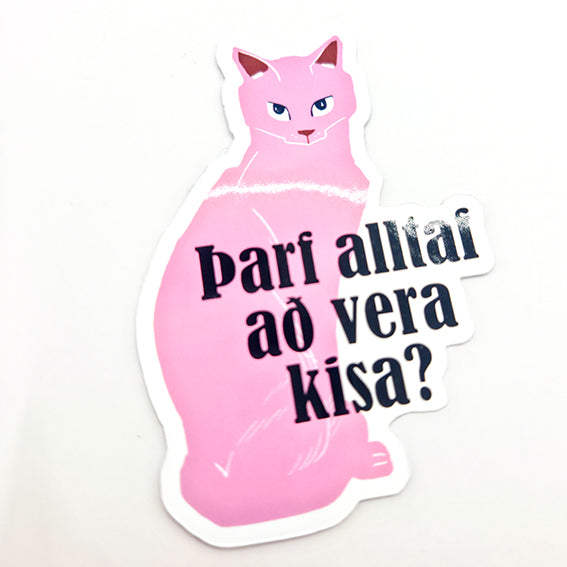 Límmiðar - Þarf alltaf að vera kisa?