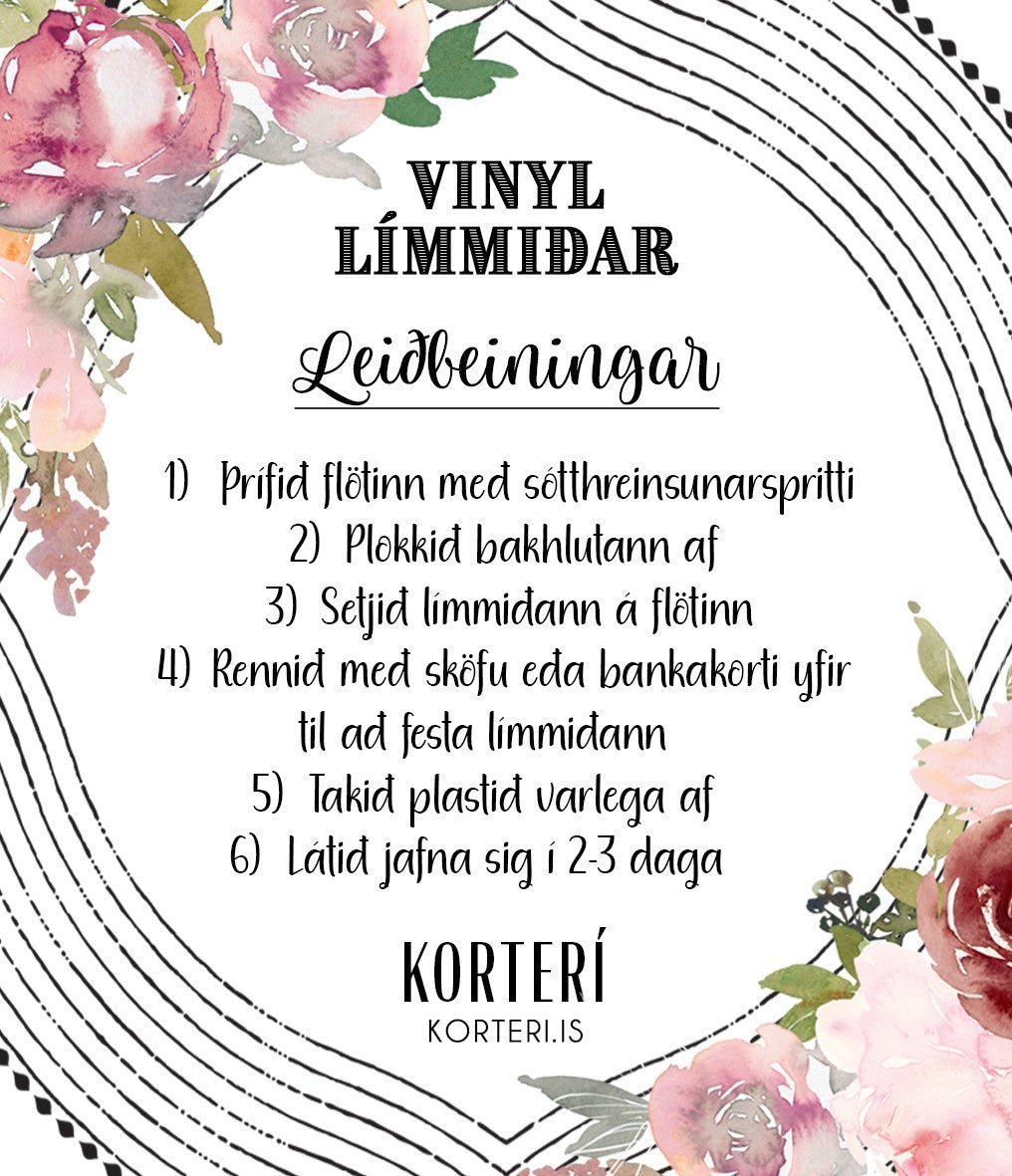 Vinyl límmiðar - Stafir