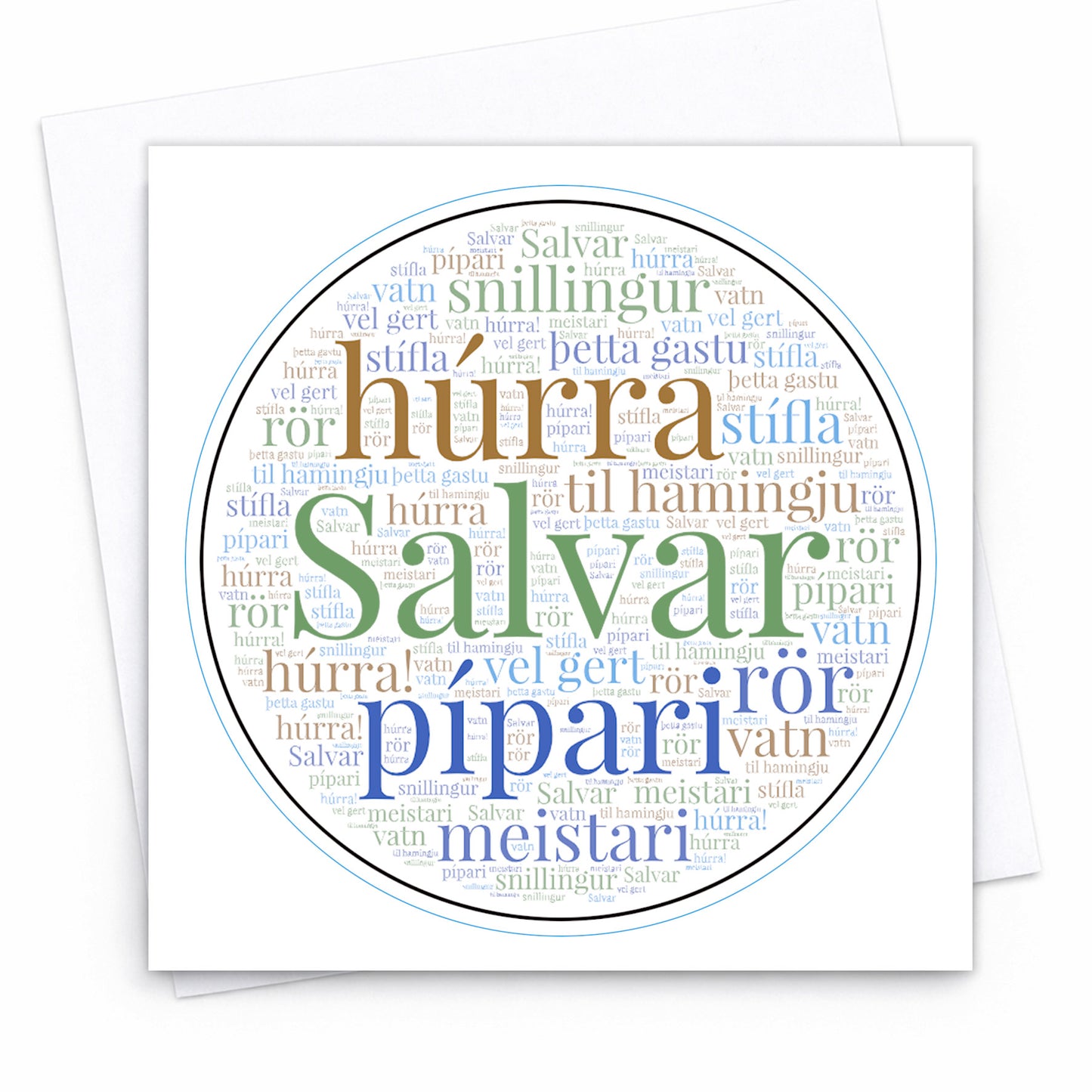 Orðaský - Persónulegt kort