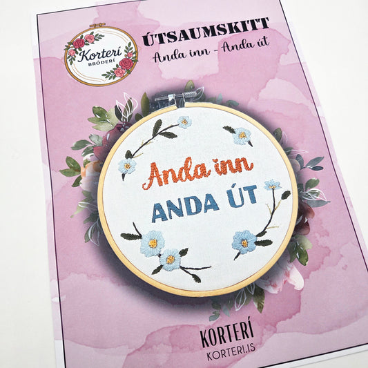 Útsaumskitt - Anda inn Anda út