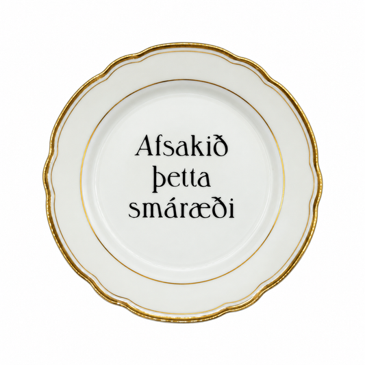 Skrautdiskur - Afsakið þetta smáræði 4