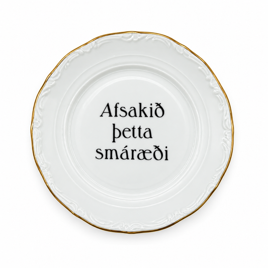 Skrautdiskur - Afsakið þetta smáræði 3