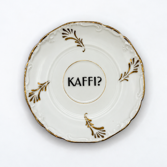 Skrautdiskur - Kaffi?