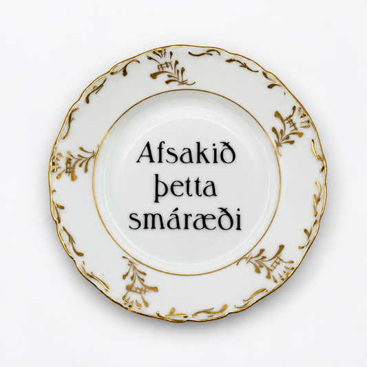 Skrautdiskur - Afsakið þetta smáræði