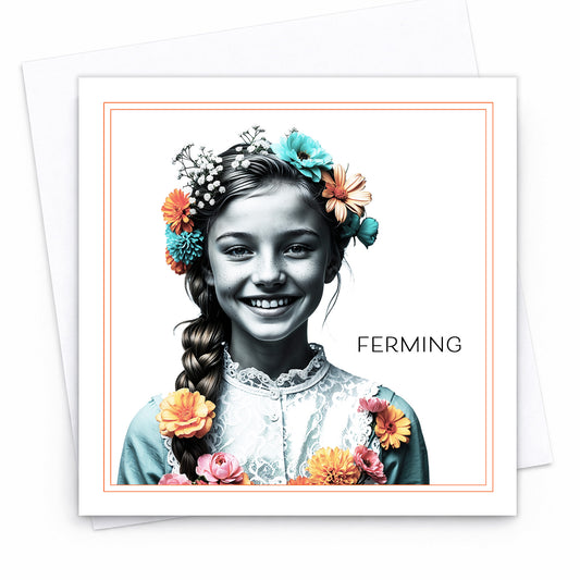 Fermingarkort - Stelpa