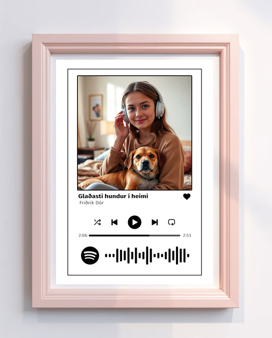 Myndir með Spotify kóða - JPG