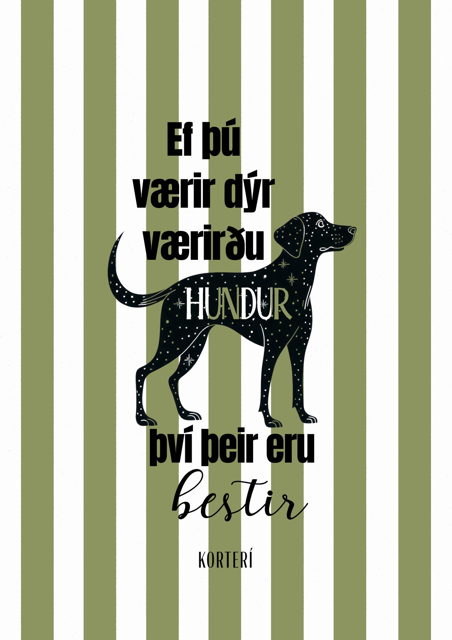 Prent - Hundur