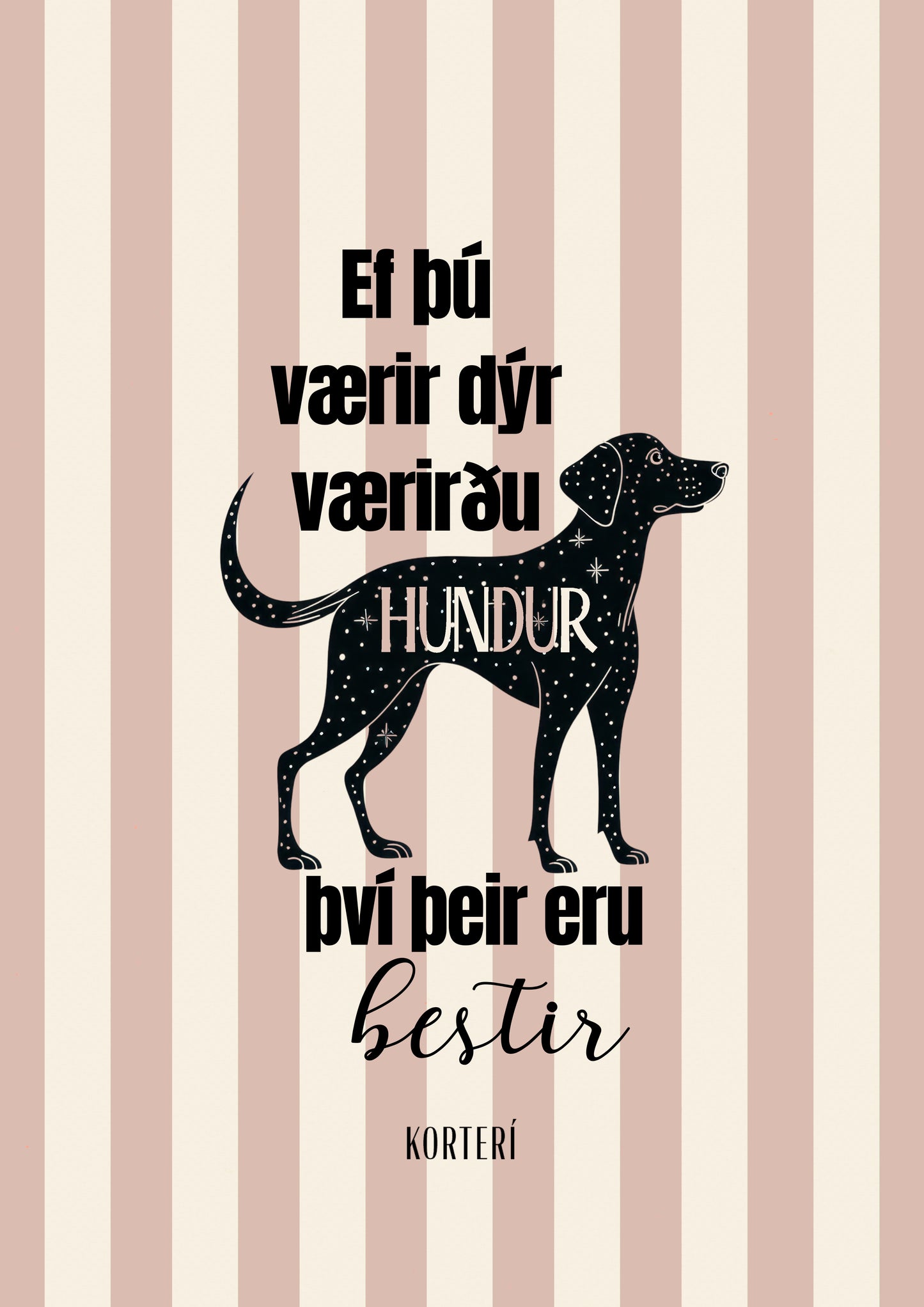 Prent - Hundur