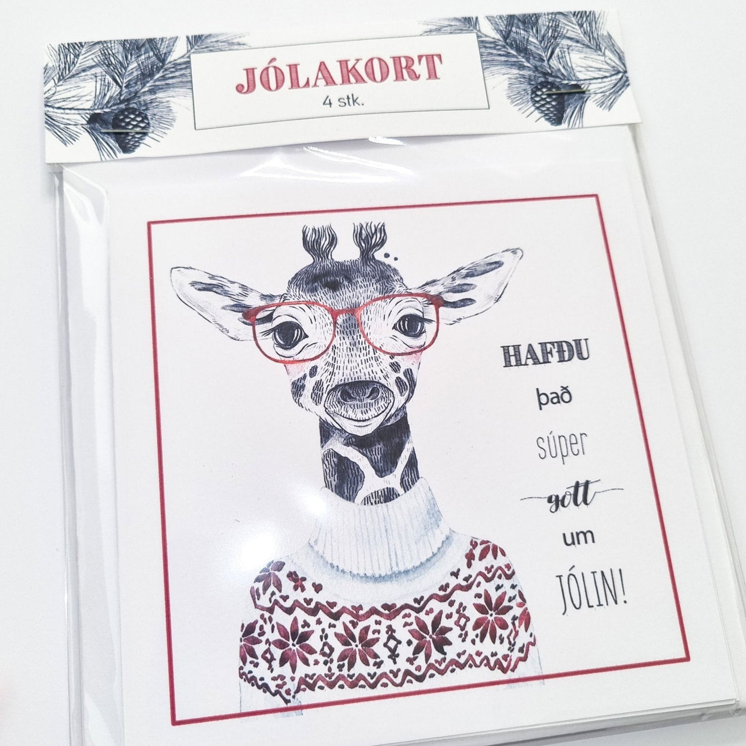 Jólakortapakki - Dýr í fötum - Korterí