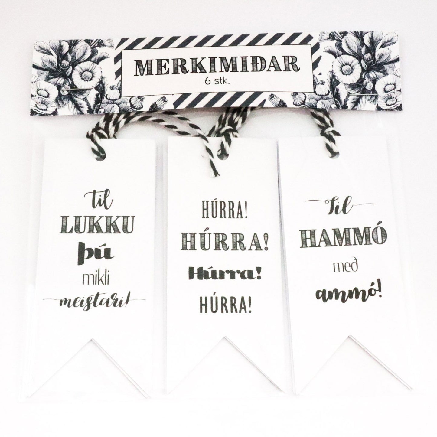 Merkimiðar - 6 stk. - Korterí