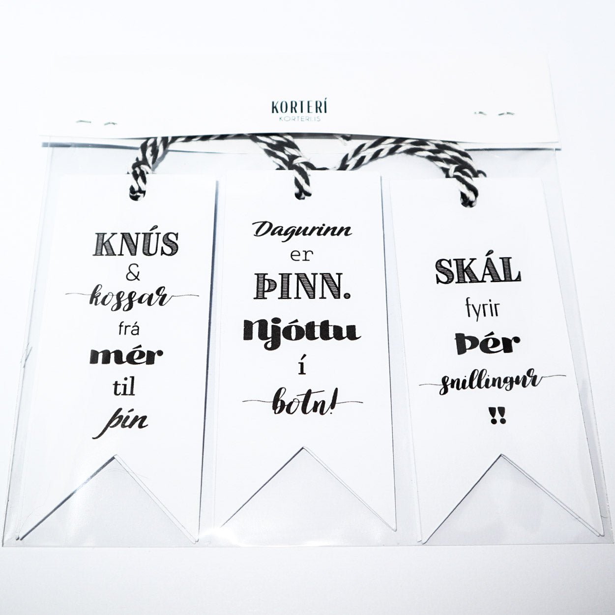 Merkimiðar - 6 stk. - Korterí