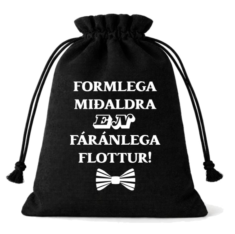 Gjafapoki - "Formlega miðaldra en fáránlega flottur"