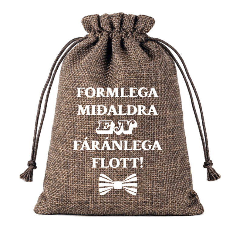 Gjafapoki - "Formlega miðaldra en fáránlega flott"