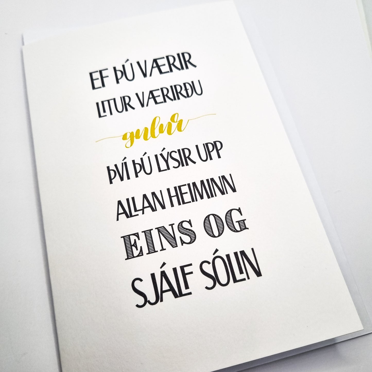Orðin mín - Kort - Gulur
