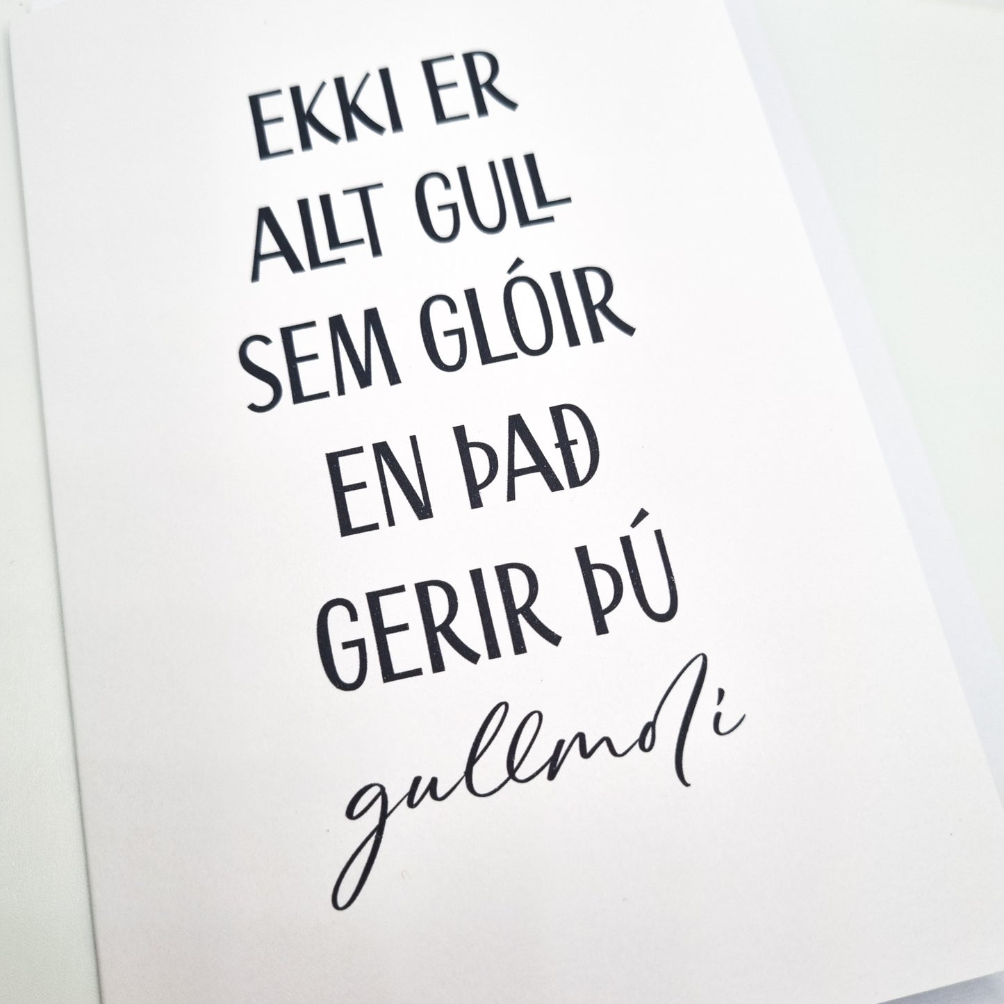 Orðin mín - Kort - Gullmoli