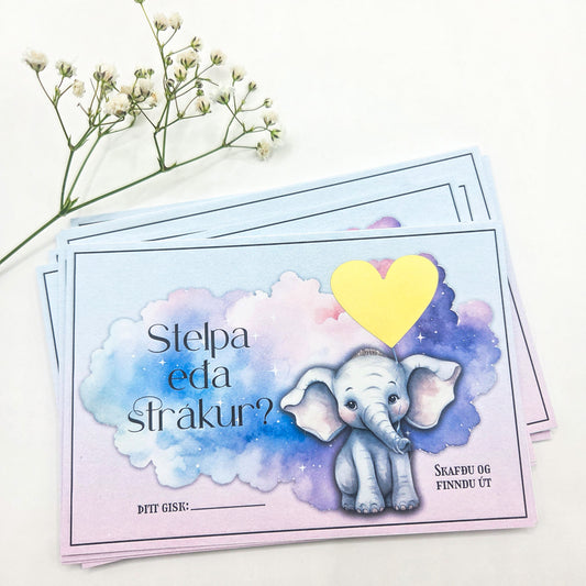 Stelpa eða strákur? Skafmiði