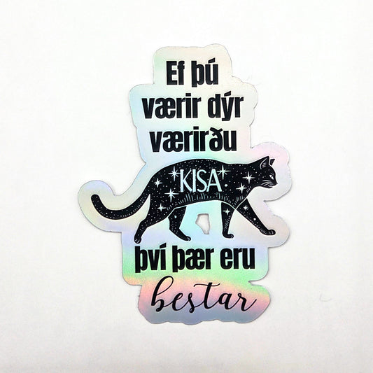 Límmiðar - Kisur eru bestar..