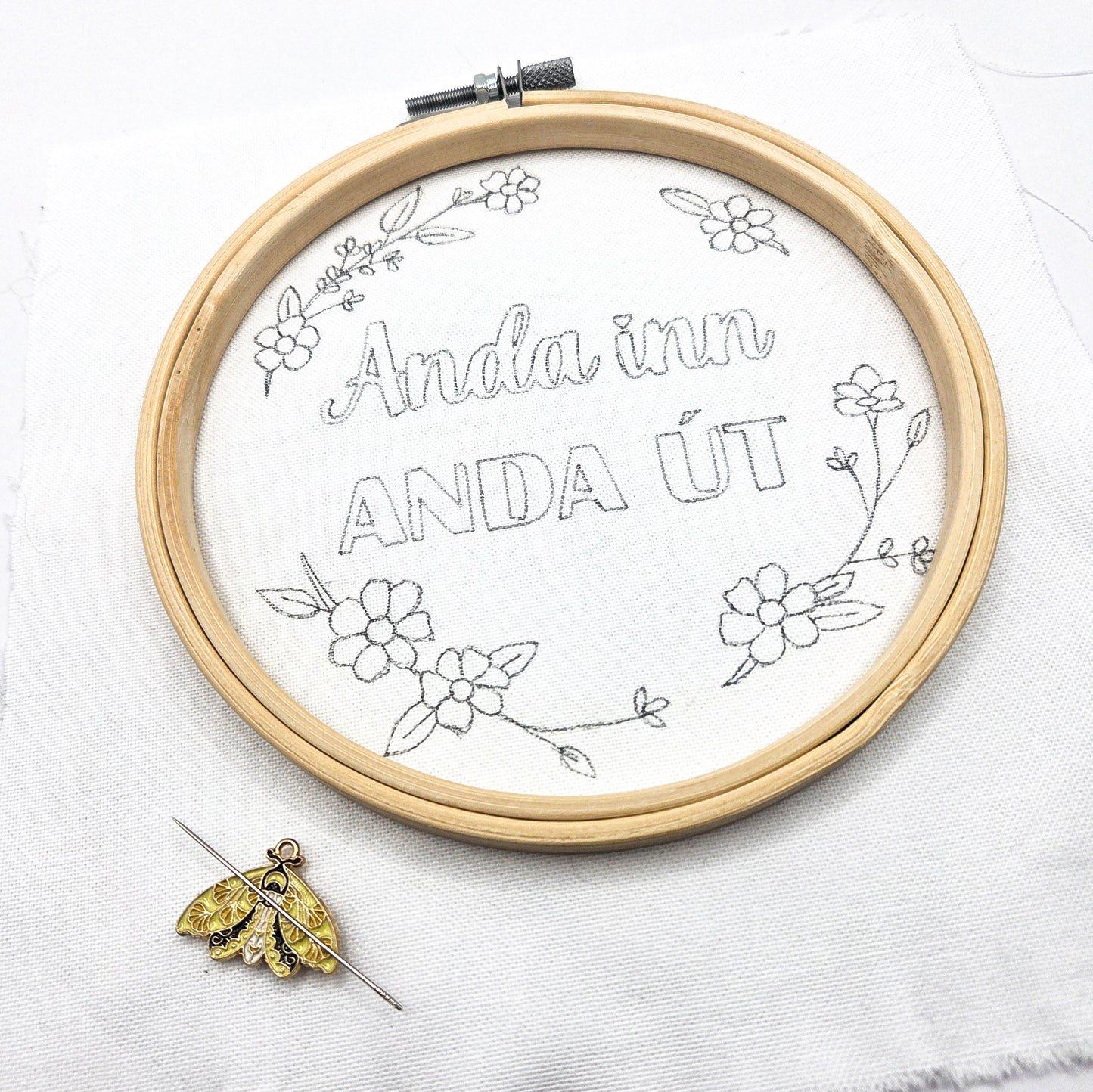 Útsaumskitt - Anda inn Anda út