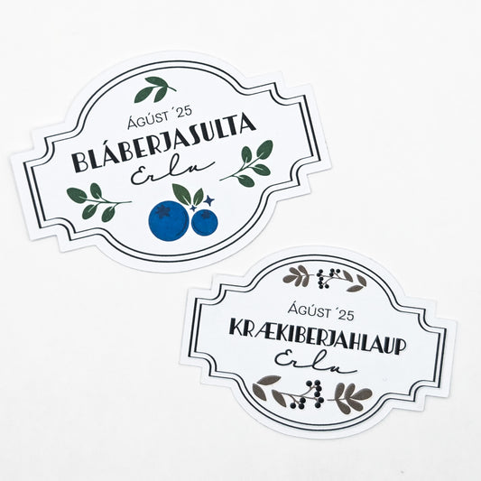 Krækiberjahlaup - Límmiðar