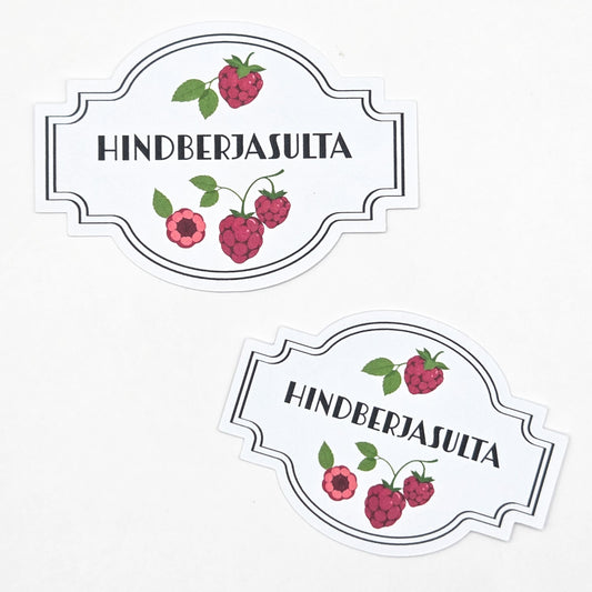 Hindberjasulta - Límmiðar