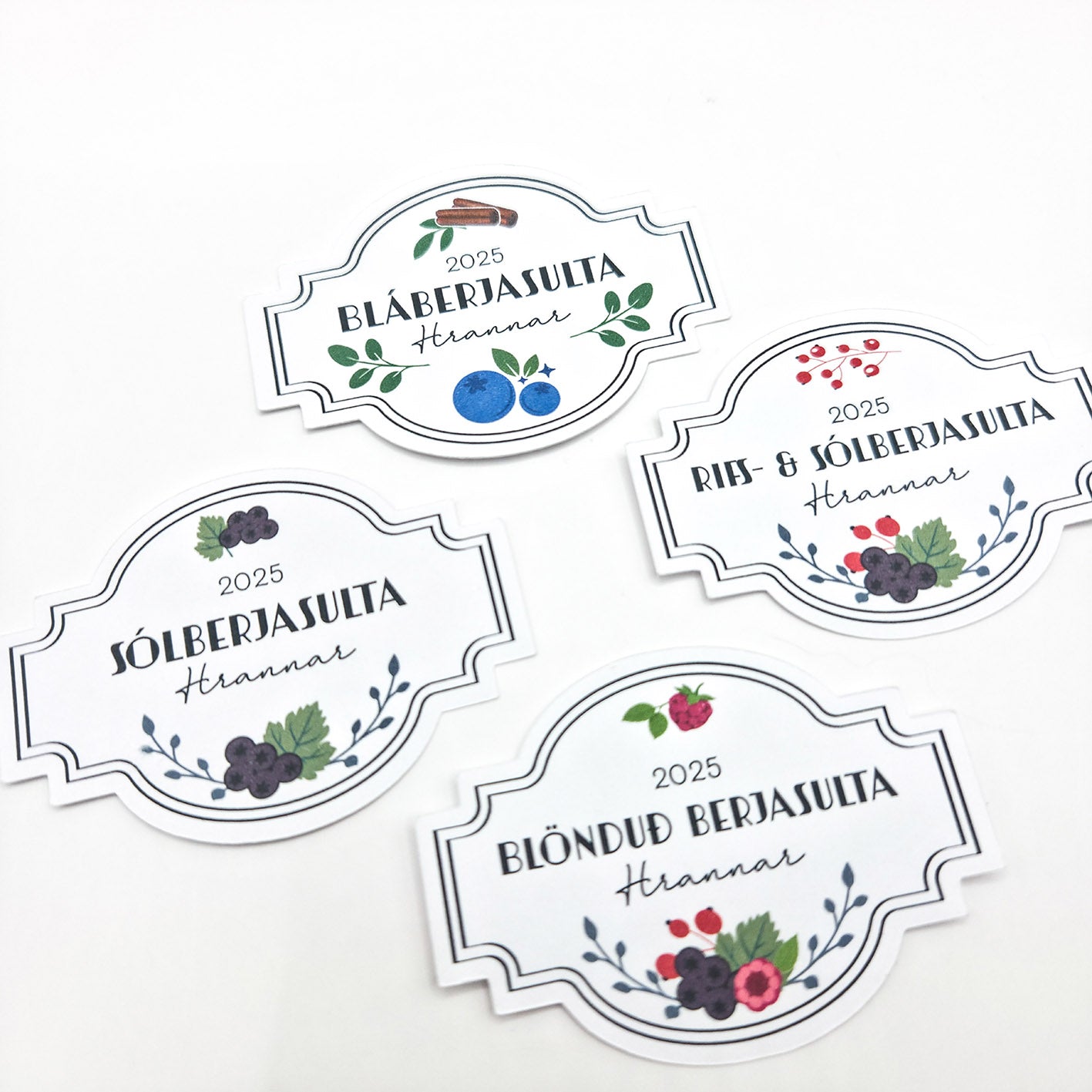 Bláberjasulta - Límmiðar