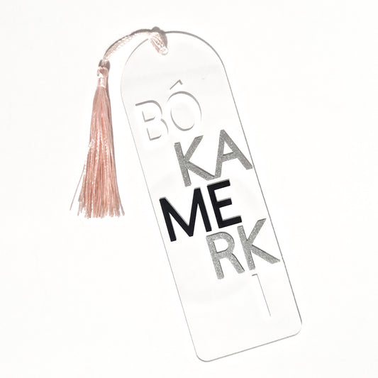 Bókamerki glært - 2 litir
