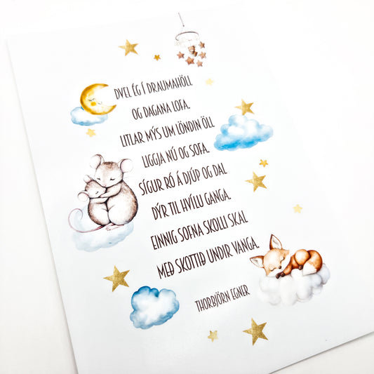 Prent - Dvel ég í draumahöll