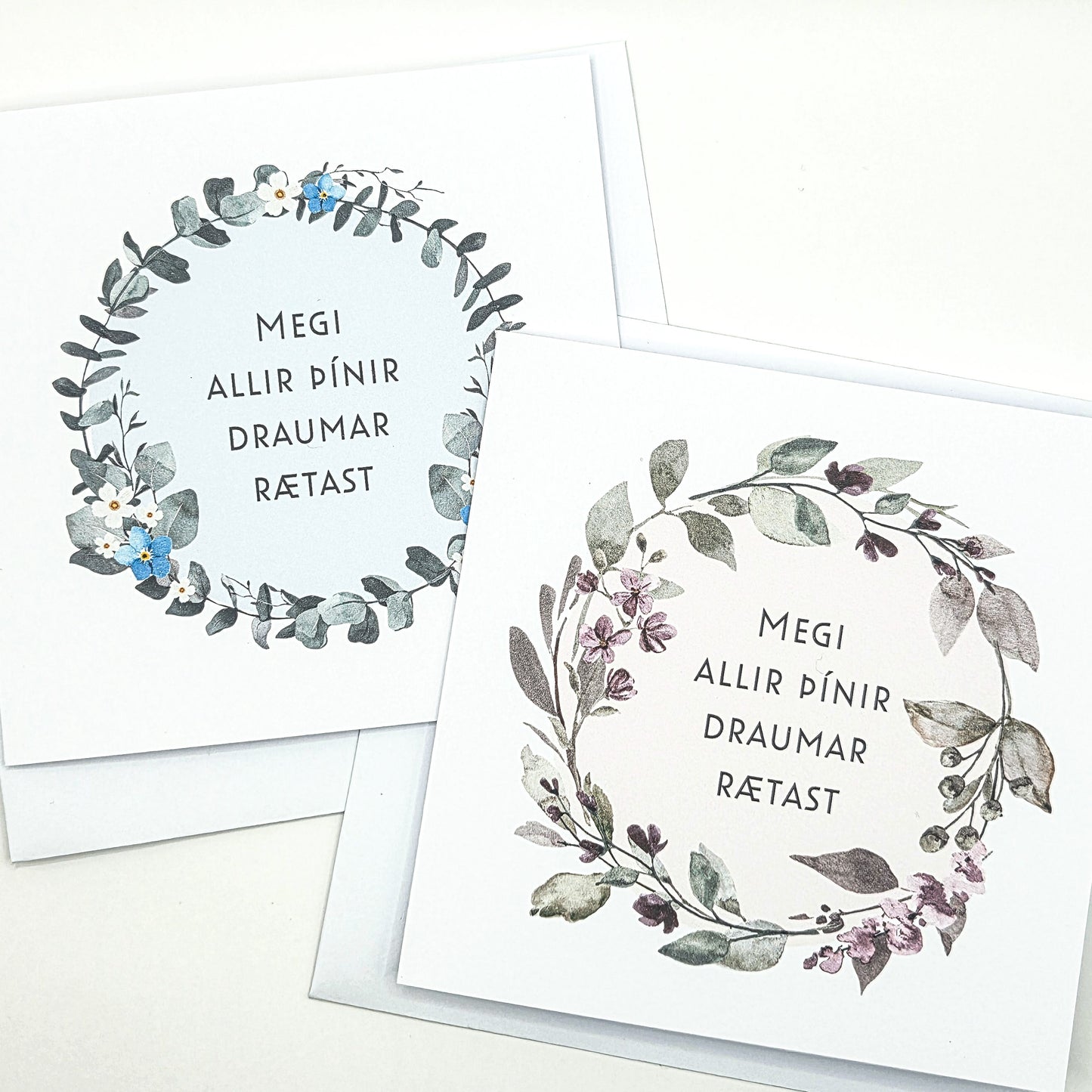 Kort - Draumar (blátt)