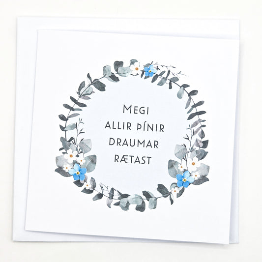 Kort - Draumar (blátt)
