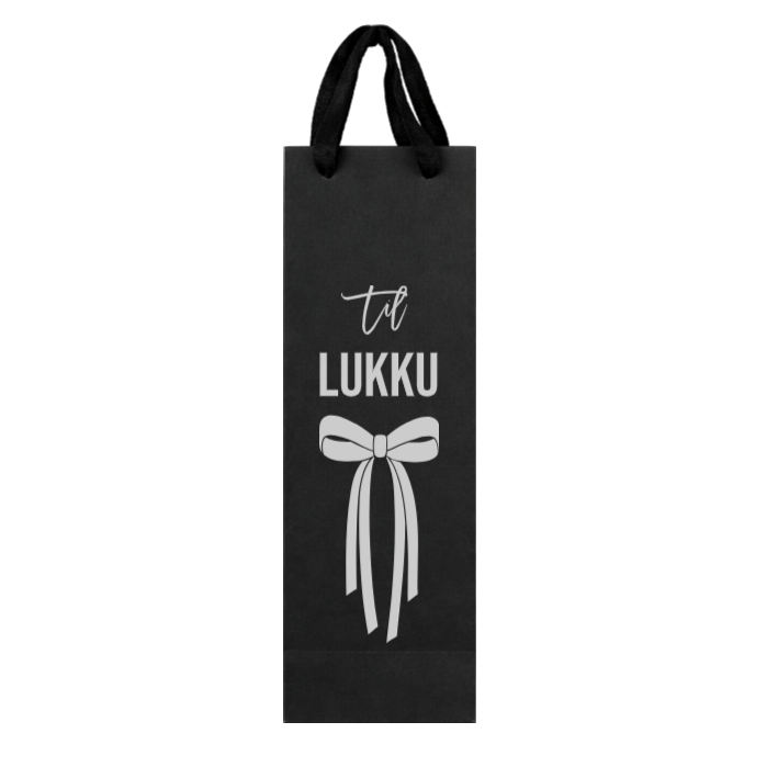 Gjafapoki - Til lukku/hamingju (slaufa)
