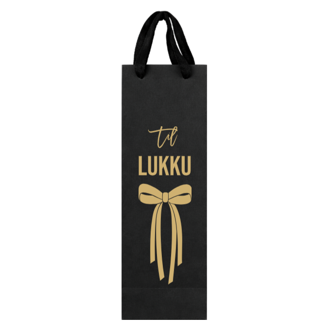 Gjafapoki - Til lukku/hamingju (slaufa)