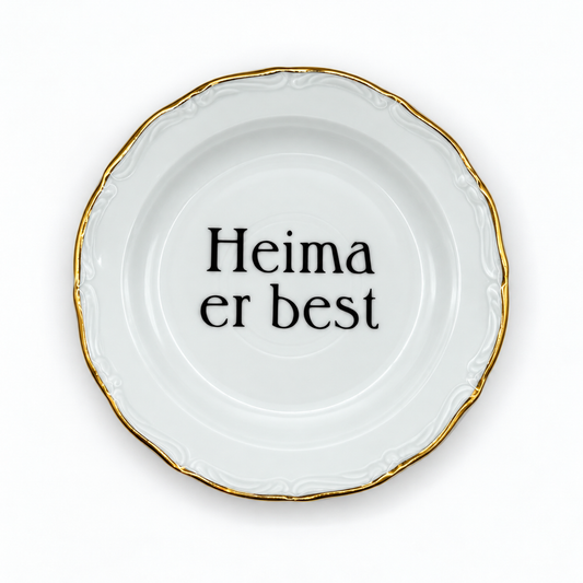 Skrautdiskur - Heima er best 1