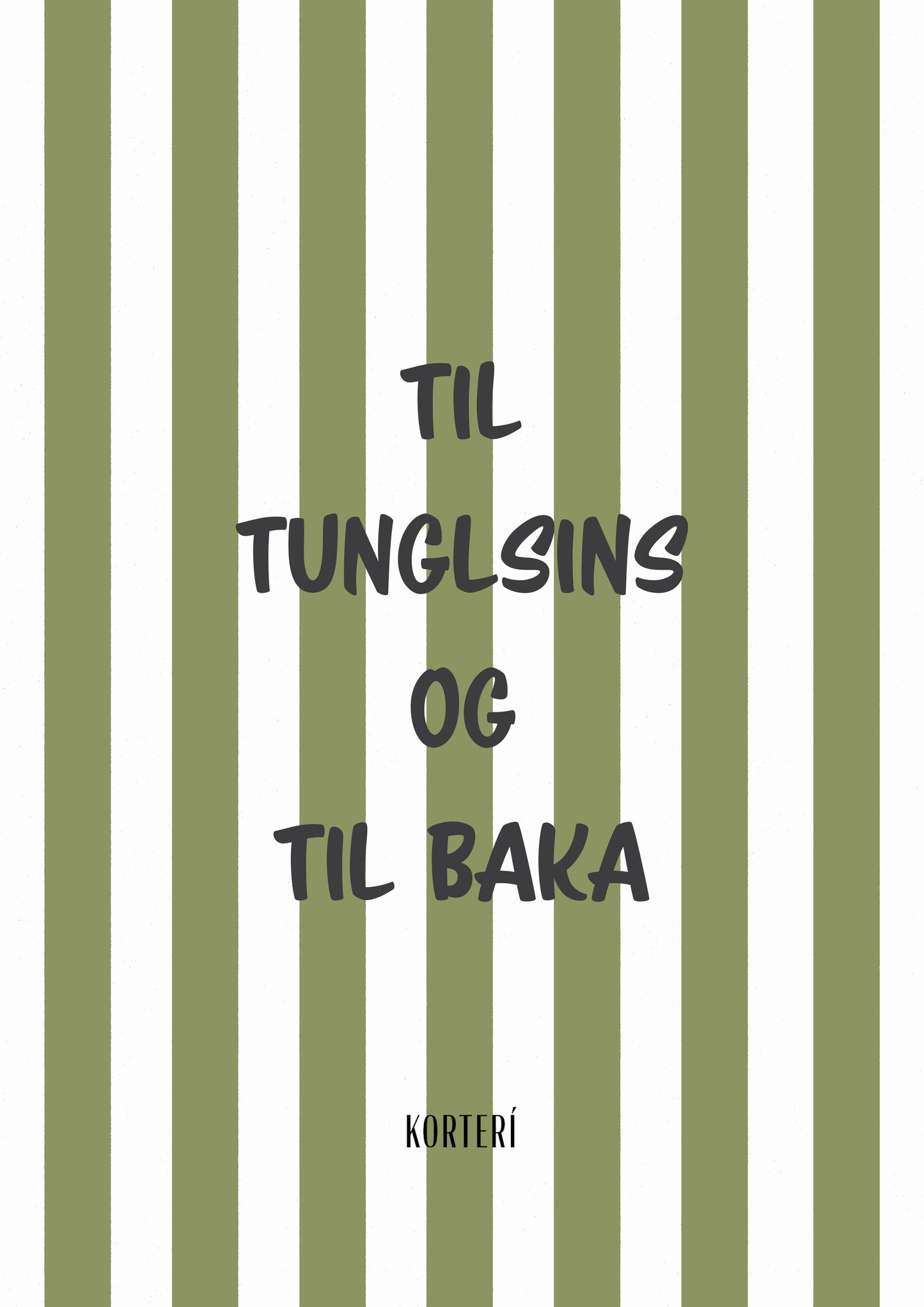 Prent - Til tunglsins og til baka