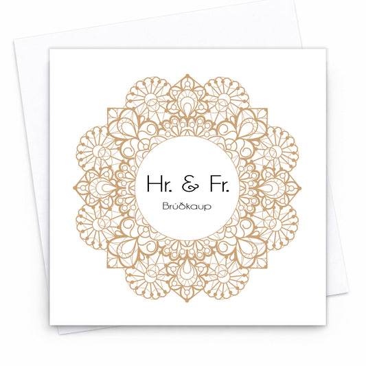 Kort - Brúðkaup Hr. & Fr.
