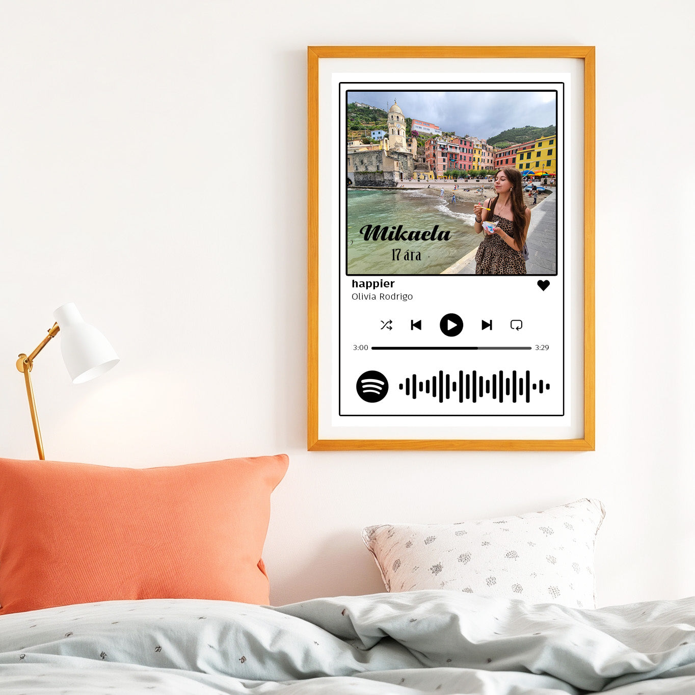 Myndir með Spotify kóða - Prent