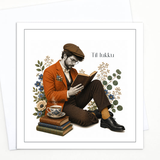Kort - Maður með bók