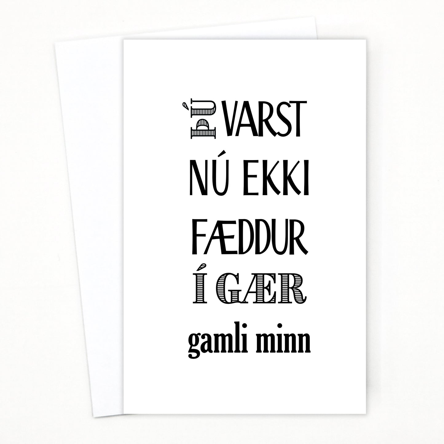 Kort - Gamli minn