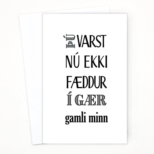 Kort - Gamli minn