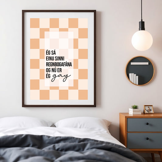 Prent - Ég sá einu sinni regnbogafána...